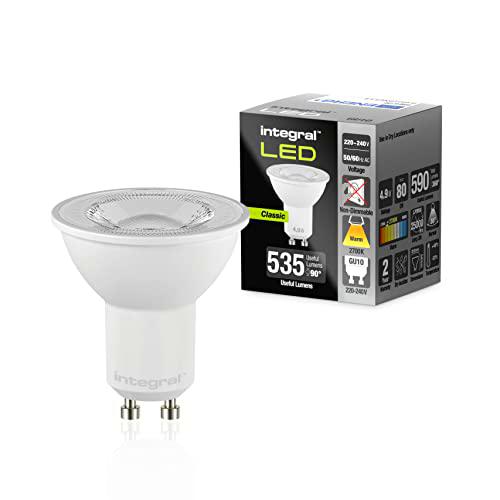 Integral Bombilla LED 5 PACK GU10 Cálido 2700K, 590LM