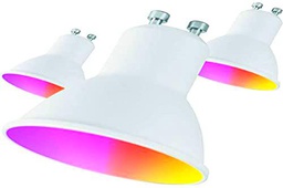 Muvit-Io Pack 3 Bombillas GU10 400lm, 5.5W, RGB+CCT, D50*H56