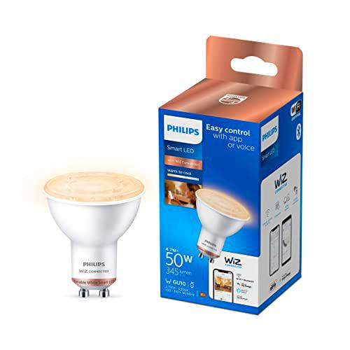 BOMBILLA LED GU10 4,7W 2.700K-6.500K 345 LM WIFI PHILIPS WIZ