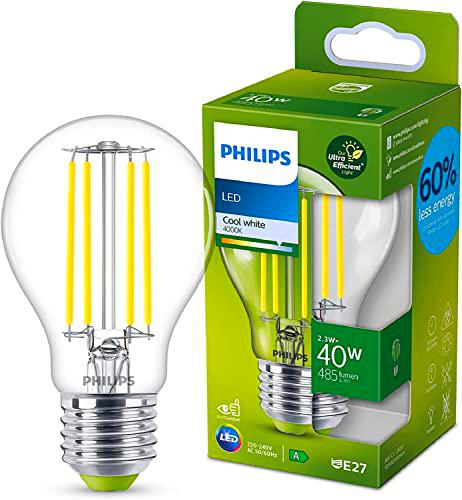 Philips Lighting - Bombilla Led Ultraeficiente filamento 2,3w (Eq