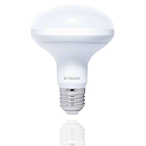 Roblan LEDR903000 LED R90 Bombilla E27, 15 W, Blanco