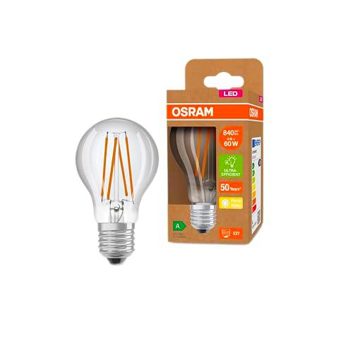 OSRAM Lámpara LED de ahorro de energía, bombilla de filamento de vidrio