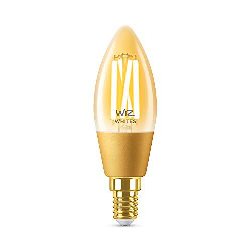 WiZ - Bombilla inteligente Filamento LED Wi-Fi, 4,8w (Eq