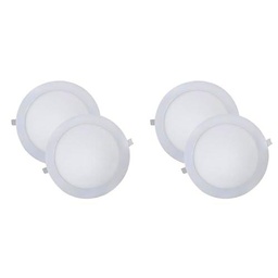 wonderlamp W-E000045 - Pack 2 x Downlight LED extraplano redondo blanco