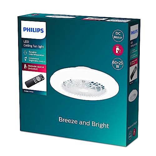 Philips Ventilador Philips Amigo, con Luz LED Integrada de 25W