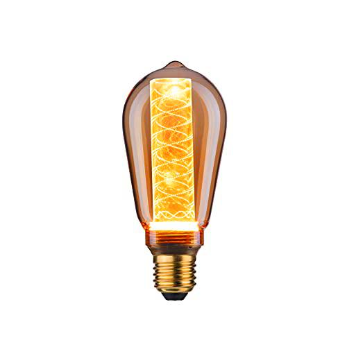 Paulmann 28598 Lámpara LED ST64 Inner Glow 4 W fuente de luz Retro oro con ampolla interior de vidrio