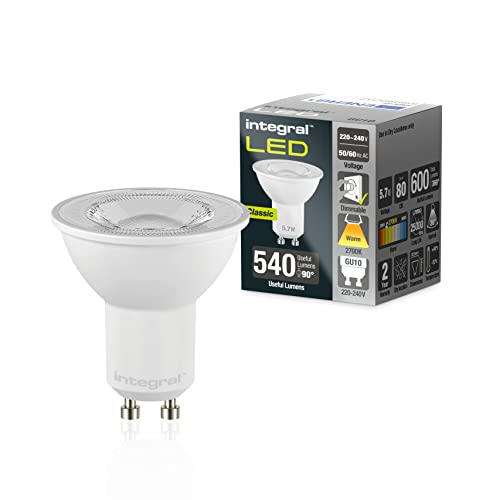 Integral Bombilla LED 5 PACK GU10 Cálido 2700K, 600LM