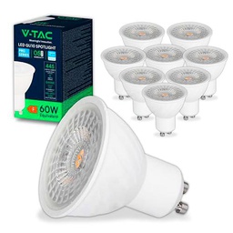 V-TAC 10x Bombillas LED GU10-6W (Equivalente a 6W)