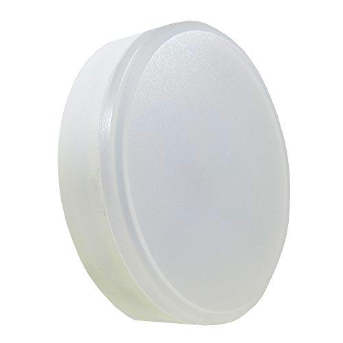 Laes - Bombilla Shellite LED, GX53, 8 watts, Blanco, 75 x 29 mm