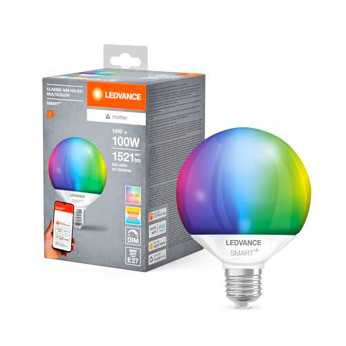 LEDVANCE Lámpara LED SMART+ MATTER, compatible con Google