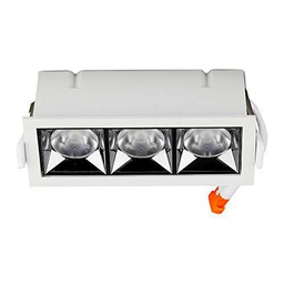 V-TAC VT-2-12 12W LED reflector SMD Downlight con chip Samsung día blanco 4000K 12º