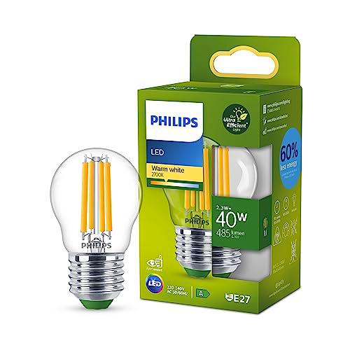 Philips Bombilla LED esférica Philips Eficiente, Casquillo E14 2.3W