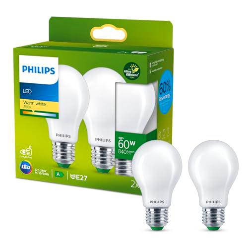 Philips Lighting Bombilla LED Ultraeficiente, 4 W Equivalente a 60 W