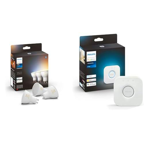 Philips Hue - Bombilla LED Inteligente, GU10, Luz Blanca de Cálida a Fría