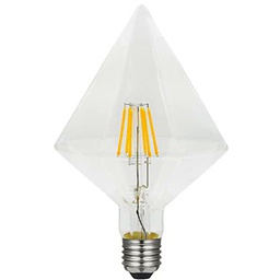 LAES - Bombilla Rombo Filamento LED, E27, 5 watts, Transparente