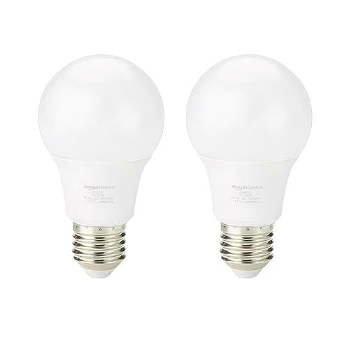 Amazon Basics - Bombilla LED, rosca Edison, casquillo E27