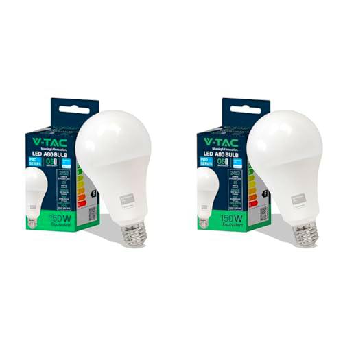 V-TAC Bombilla LED E27 - A80-20W (Equivalente a 150W)