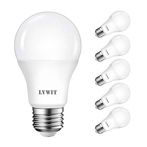 LVWIT Bombillas LED E27 (Casquillo Gordo) - 9.5W Equivalente a 75W