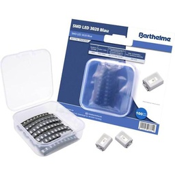 BARTHELME Set de LED SMD 3020, azul, 300 mcd, 120º