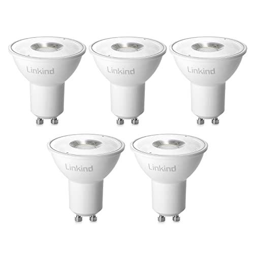 Linkind Bombillas LED GU10 Regulable, 5.7W equivalente a 75W halógena