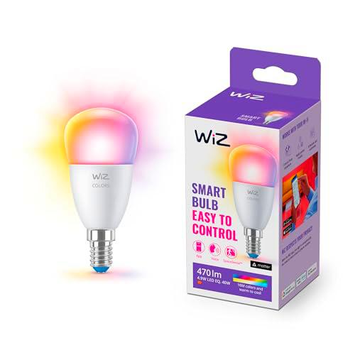 WiZ - Bombilla LED Inteligente Wi-Fi, P45 4,9W (Eq