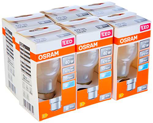 OSRAM Lámpara LED Star de filamento esmerilado, casquillo B22d