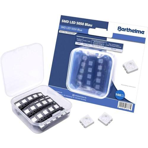 BARTHELME Juego de luces LED SMD 5050, azul, 600 mcd