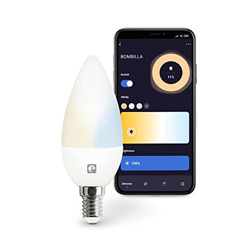 Garza Smarthome-Bombilla LED WiFi CCT 5.5w Vela E27 Inteligente y programable