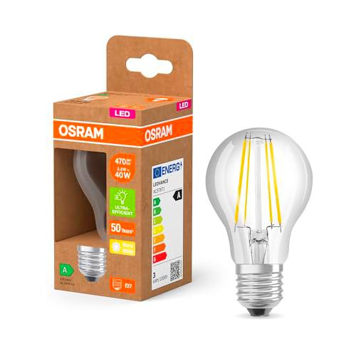 OSRAM LED Classic Lámpara LED con filamento en forma de bombilla clásica