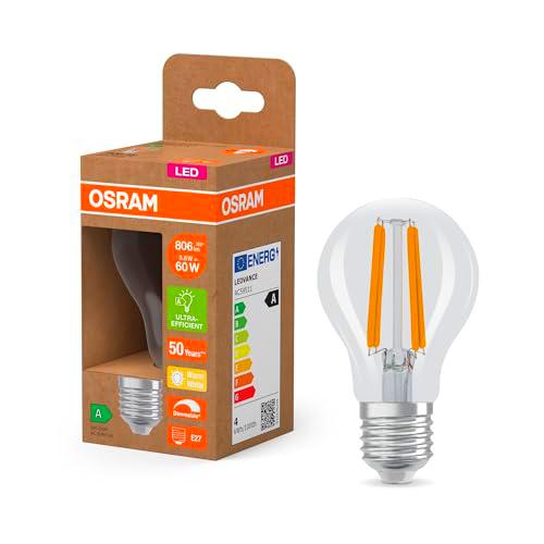 OSRAM Energy Class con forma de bombilla clásica, 3,8 W / 806 lm