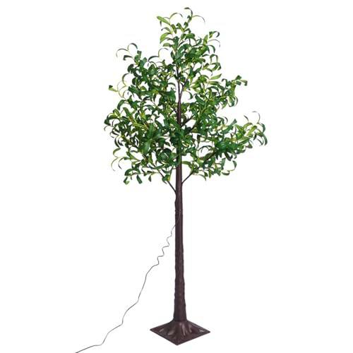 Glowster Plantas solares simuladas, Árbol, Hoja de Olivo 2M+1.8M 285LED