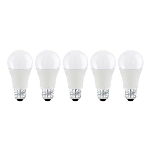 EGLO set de 5 lámparas LED E27, bombilla Edison blanco ópalo