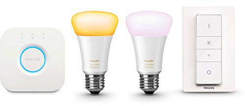 Philips Hue White Ambiance - Kit de 2 bombillas LED E27