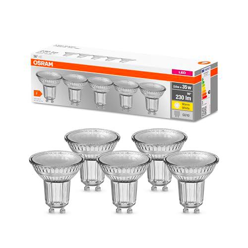 Reflectorlámpara LED OSRAM | Lampvoet GU10 | Blanco cálido | 2700 K | 2,60 W | BASE LED PAR16