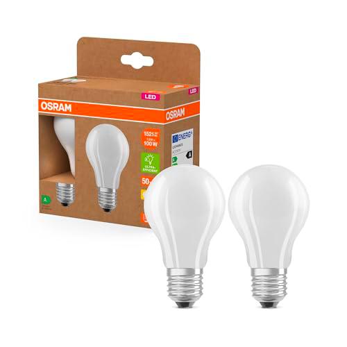 OSRAM LED Superstar Classic Lámpara LED A 100 en forma de bombilla clásica de vidrio esmerilado