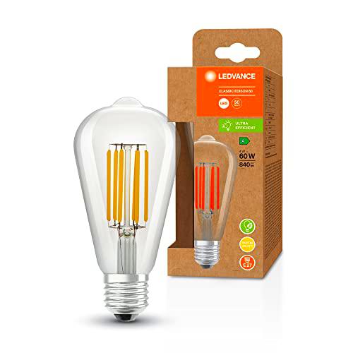 LEDVANCE Lámpara LED de ahorro de energía, filamento Edison 