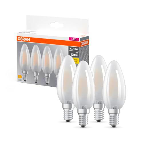 OSRAM LÁMPARAS LED, forma clásica de mini vela, 40W