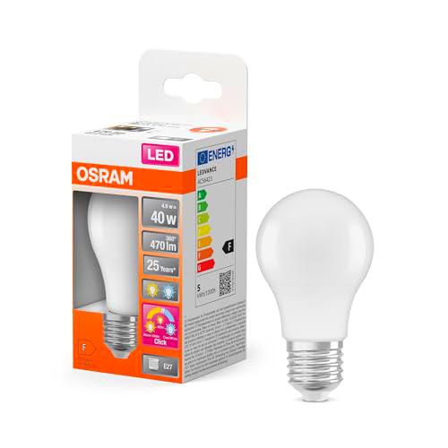 OSRAM LED SUPERSTAR+ CLASSIC A Frosted 40 no regulable 4,9W/827 E27 [PACK DE 6]