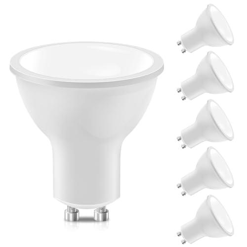 GU10 LED blanco frío, fuente de luz de 5 W 400 lm, bombilla de luz blanca fría de 6000K (reemplaza la lámpara halógena de 40 W)