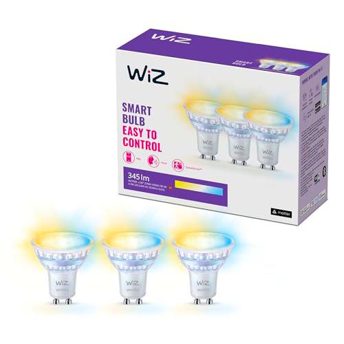 WiZ - Bombilla LED inteligente GU10 de cristal - 50W