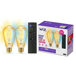 WiZ - Bombilla LED Inteligente Wi-Fi 6,7W (Eq. 50W) ST64 casquillo E27