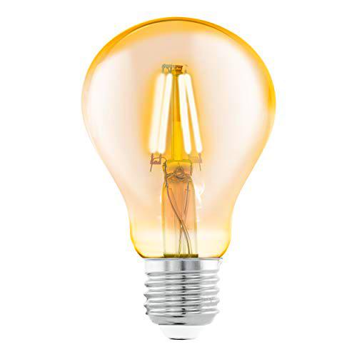 Eglo 11555 a + Bombilla E27 de LED de A75 4 W Amber 2200 K cristal E27, Amarillo