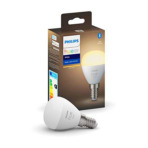 Philips Hue Bombilla inteligente LED esférica E14 (4.5 x 7.8, 5