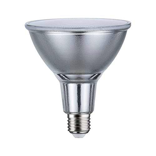 Paulmann 28826 Bombilla LED PAR38 1000LM 13.8W Regulable Iluminación Plata Bombillas 3000K E27