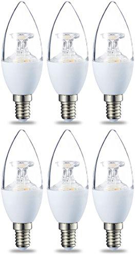 Amazon Basics Bombilla LED E14, 6W (equivalente a 40W)