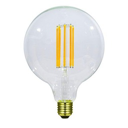 Laes Bombilla Globe Filamento LED E27, 8 W, 125 x 176 mm