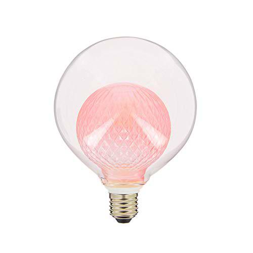 XANLITE - Bombilla LED decorativa con doble cristal rosa