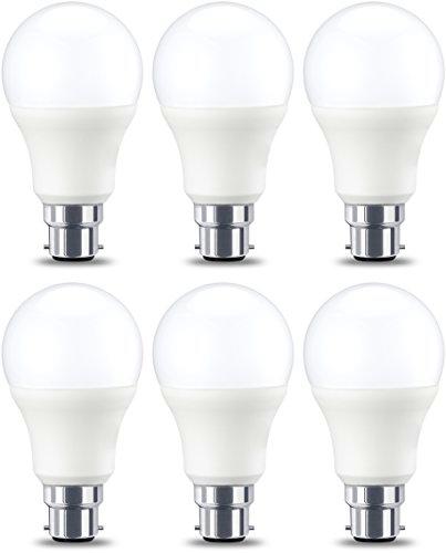 Amazon Basics Bombilla LED B22, 9W (equivalente a 60W)