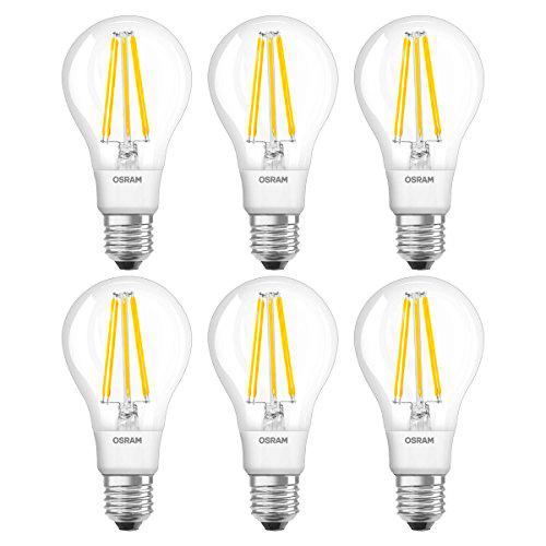 Osram Retrofit Cl A Bombilla LED E27, 11 W, Blanco, 6 Unidades