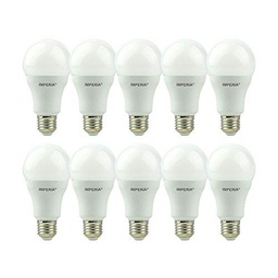 Imperia 6013045 Bombilla LED Gota E27, 15 W, Blanco Opal